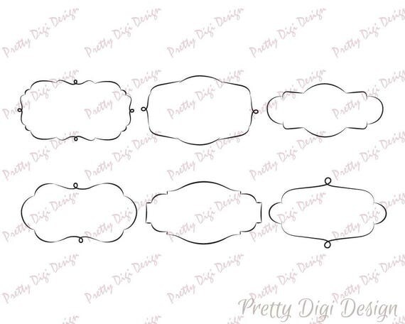 Doodle Frames clipart Frames png svg eps dxf Hand drawn