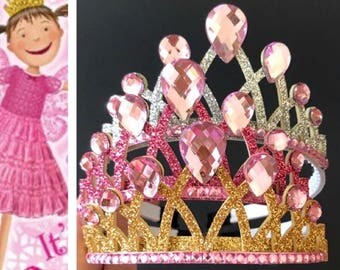 Pinkalicious Crown,Glinda Good Witch crown,Pinkalicious headband,birthday girl pink accessory,birthday crown,Pinkalicious Elastic Headband