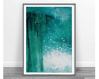 original painting, home decor,Home gallery , Downloadable print, Original Abstract Painting, Original abstract painting, teal abstract,