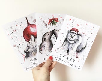 Holiday card pack | Etsy