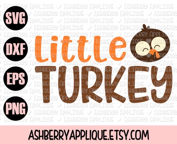 Download Items similar to Little Turkey SVG/DXF Cut File - Instant ...