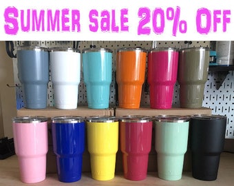 100% Authentic! YETI Rambler RTIC Powder Coated Ramblers- 10oz, 20oz & 30oz Gift For Her Girlfriend Gift