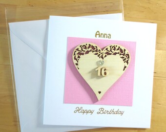 16th 18th 21st Birthday Card, Daughter 16th, 18 th, 21 st birthday, 16 birthday card, 18 birthday card, 21 birthday, Age 16 , Age 18, Age 21