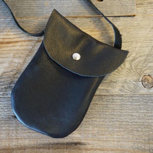 Soft Leather Purse / Cross Body Bag / Leather Pouch / Snap Closure ...