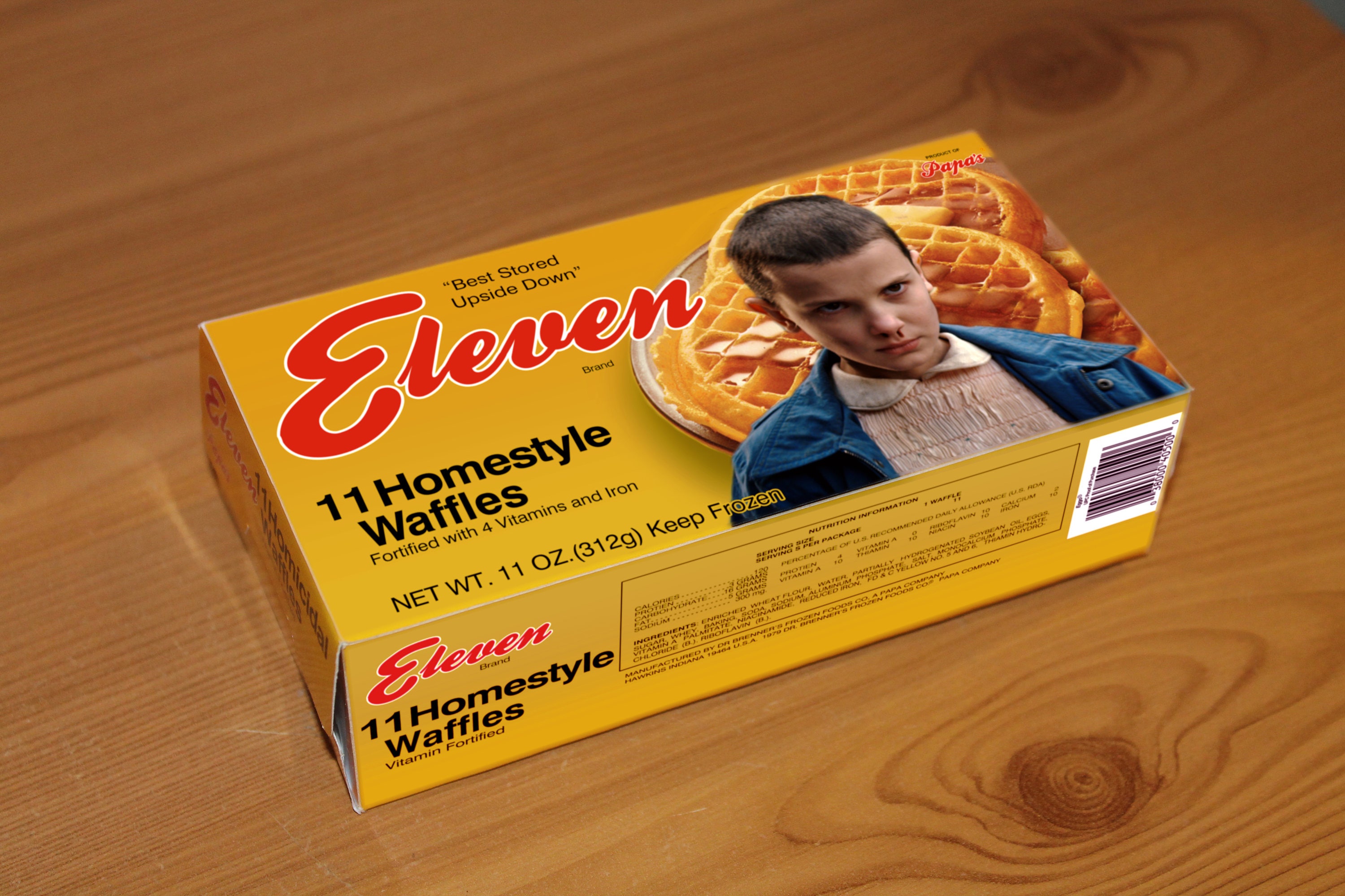 Stranger Things Eggo box Party Favor Cosplay Digital