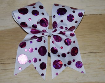 Large Pink dot bow