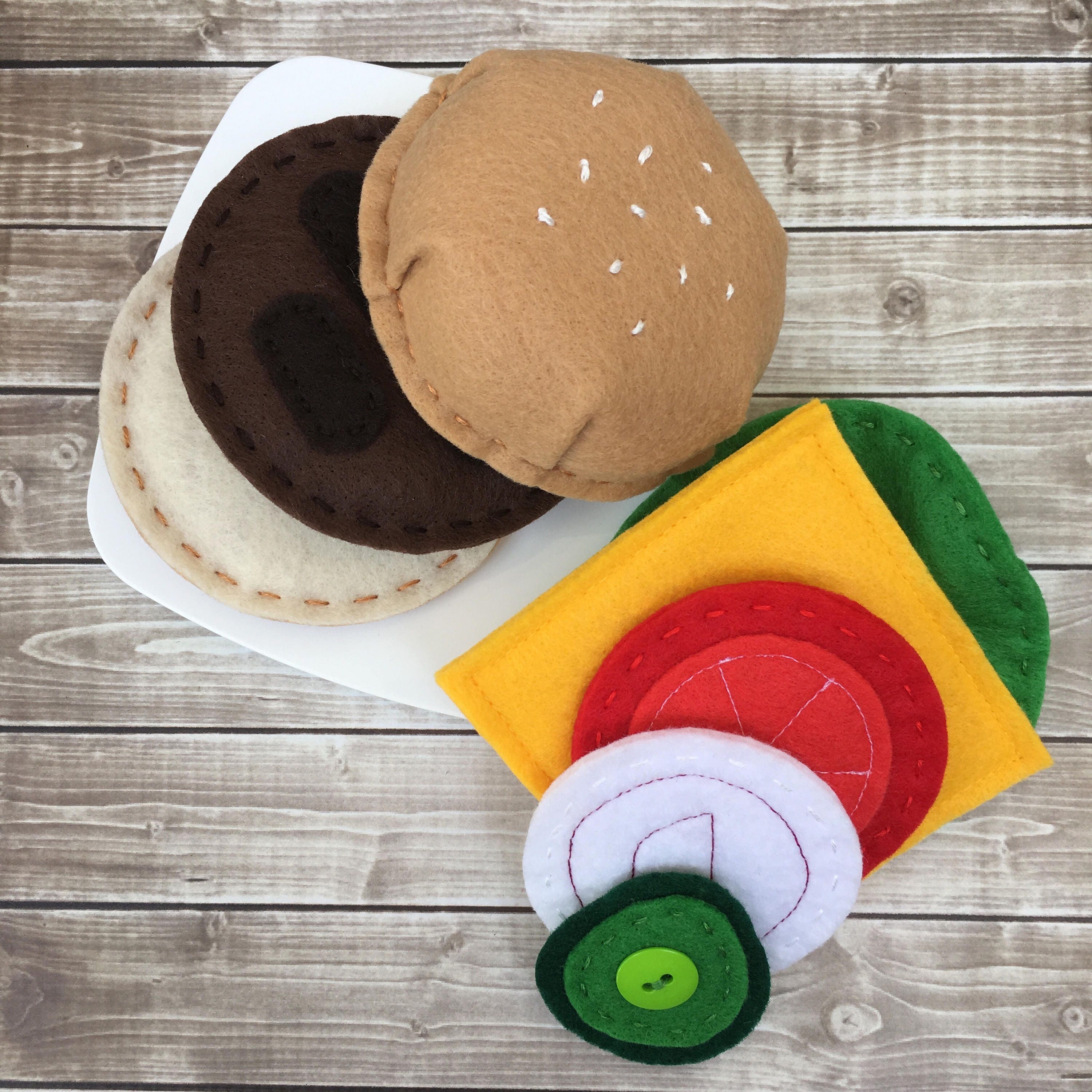 felt food play food montessori toy autism toys stacking