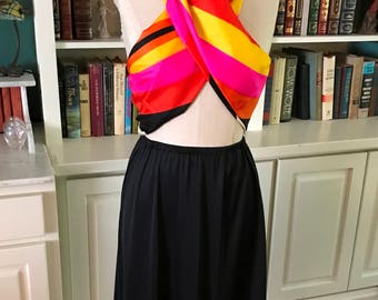 Vintage Vanity Fair Black Half Slip