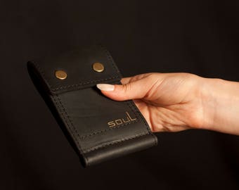 Money clip wallet. Leather money clip. Wallet clip. Leather wallet. Card holder. Mens wallet. Money holder. Black wallet. FREE SHIPPING!!!!!