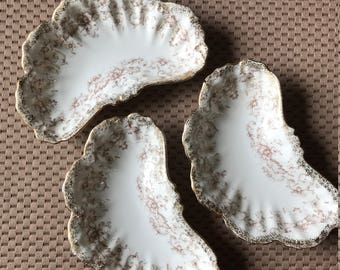 Leonard Vienna Austria Bone Dish/Candy Dish/Nut Dish Set of Three
