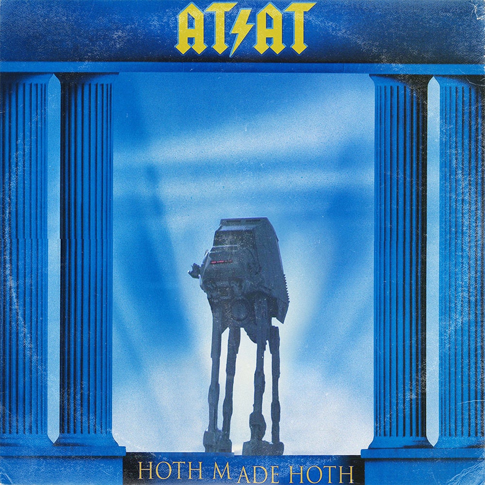 Star Wars/AC/DC 'Vinyl Record' Art Print