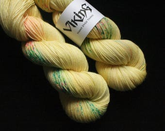Hand Dyed Yarn - Hand Dyed Sock Yarn - Superwash Merino Wool in 'Kaleidoscope Eyes'