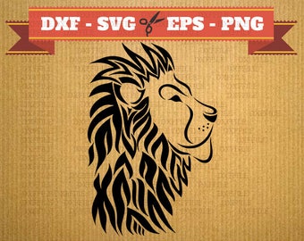 Lion svg vector files for cricut, Lion cutting files, clipart Lion, DXF files Lion, silhouette Lion, svg Lion, cricut