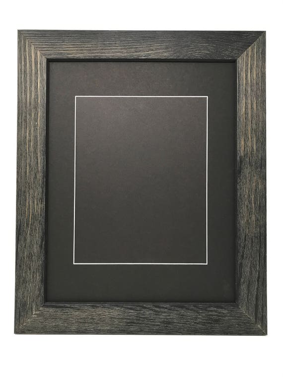 22x28 1.75 Rustic Black Solid Wood Picture Frame with