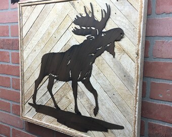 Moose Wall Decor moose decor | etsy Moose Wall Decor moose decor | etsy