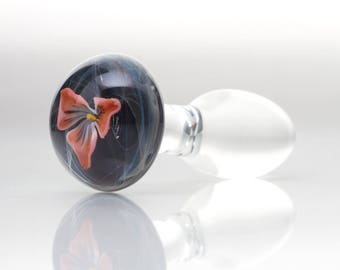 Glass Butt Plug - Tabia - Medium - One Of A Kind Mature/adult/anal/sex Toy