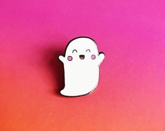 Ghosty Enamel Lapel Pin | Cute kawaii pin hat badge