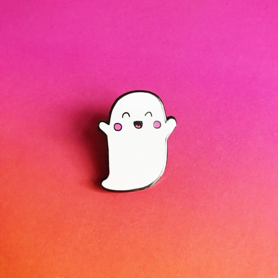 Ghosty Enamel Lapel Pin Cute kawaii pin hat badge