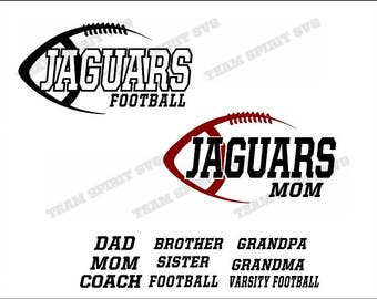 Jaguars Side Football Download Files - SVG, DXF, EPS, Silhouette Studio, Vinyl Files, Digital Cut Files -Use with Cricut and Silhouette
