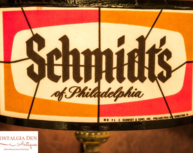 Schmidt's Beer Lights | Rare Schmidt's Beer Wall Sconce Lights | Retro Breweriana