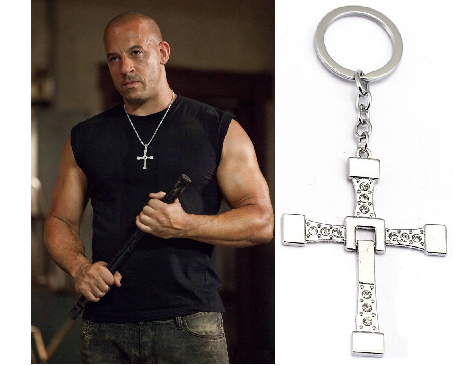 dominic toretto 2 fast and the furious katiejays key ring