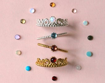 opal ring moonstone ring emerald ring silver ring dainty ring stacking ring simple ring peridot ring sapphire ring gold ring school supplies