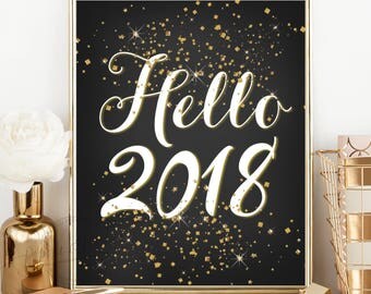 Happy new year sign | Etsy