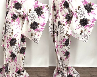 Japanese K81903 Elegant Brand New "Yukata" Tall and Big Size