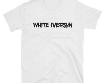 white iverson shirt