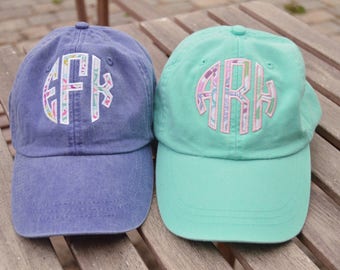 Monogrammed hat, Applique Monogrammed hat, Applique Monogram, Monogrammed baseball cap, Womens Hat, Adams Hat,