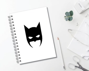 Batman Mask Journal // Minimal Journal // Typography // Fashion // Scandinavian // Diary // Planner // Modern Office // Personalized