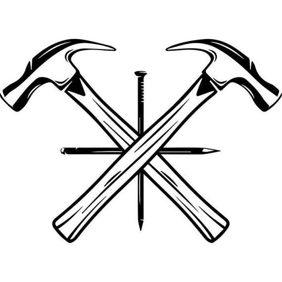 Download Woodworking Logo 7 Hammer Nail Crossed Carpenter Tool Build