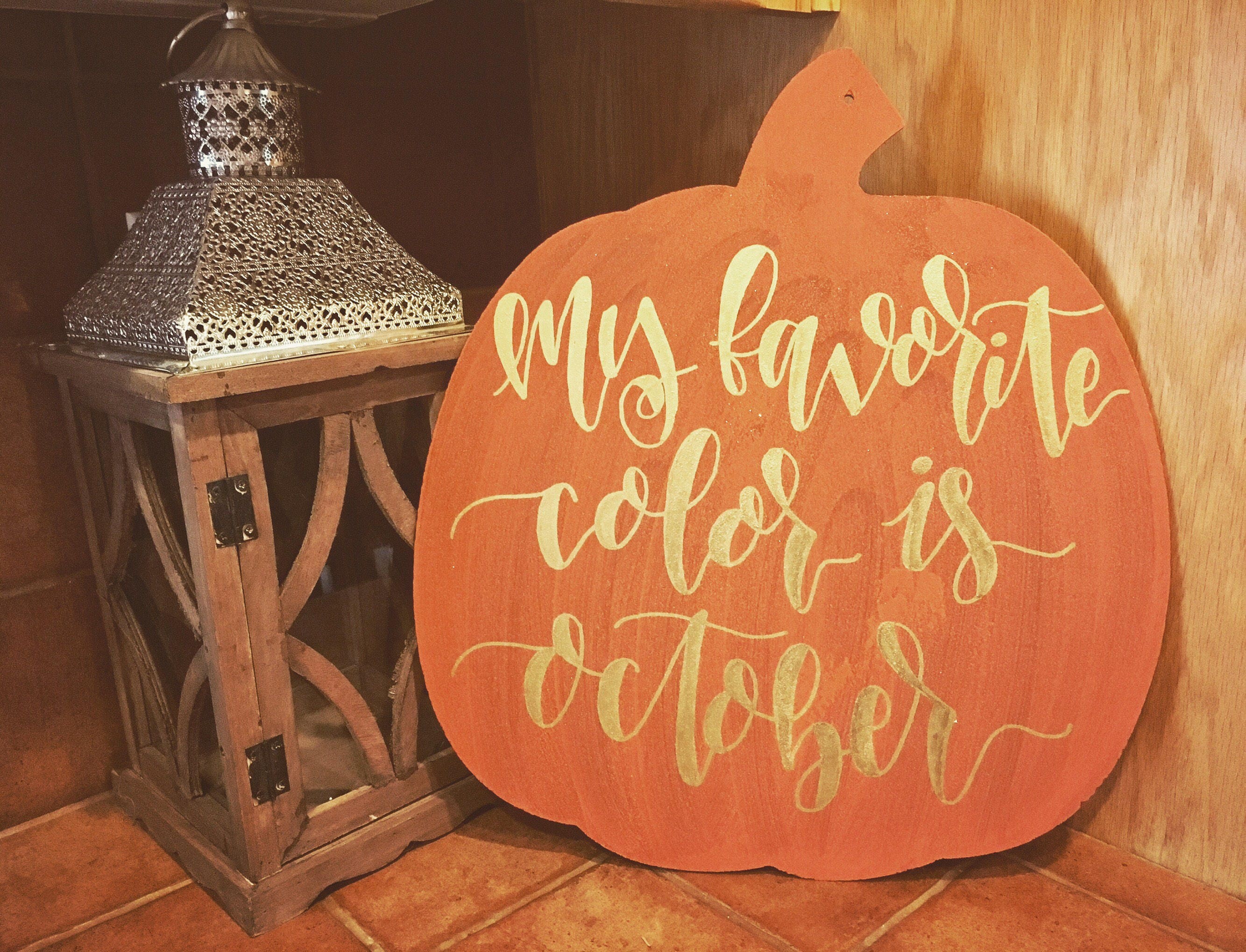 Pumpkin wood decor pumpkin wall decor my favorite color is