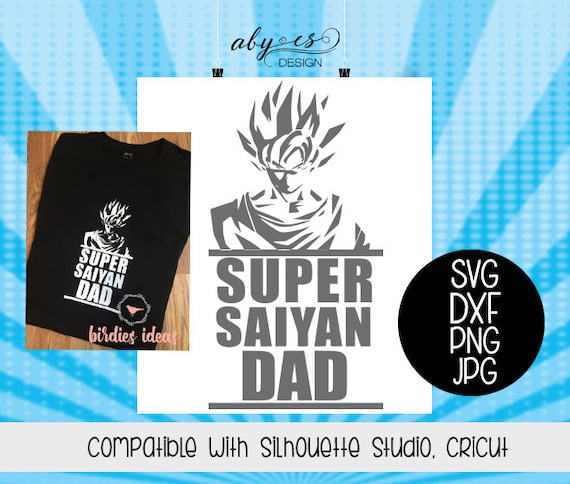 Download Super Saiyan Dad SVG Goku dragonball z dxf png jpg