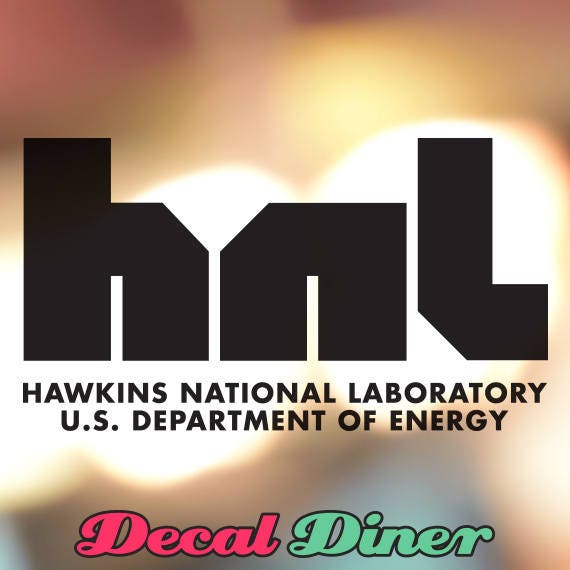 Stranger Things Hawkins National Laboratory Logo Vinyl