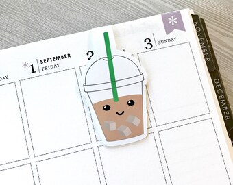 Iced Coffee Magnetic Bookmark (Large)