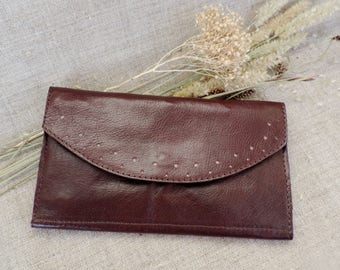 Burgundy Leather purse Burgundy purse Leather purse Womens Leather Wallet Genuine Leather Wallet Slim purse card wallet Leather Accessories