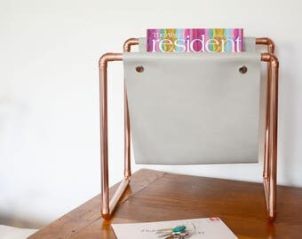 Copper magazine rack | Etsy