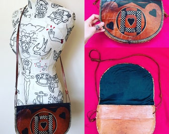 Vintage 1960s Moroccan Leather Handbag