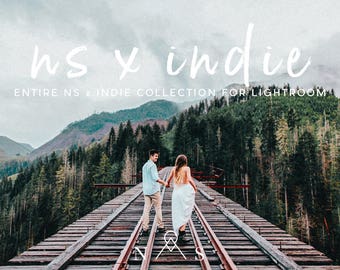 NS x Indie Entire Collection Modern Couple Film Inspired Lightroom Presets Professional Results Portraits, Weddings, Family, Engagements