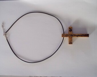 TREE OF LIFE NECKLACE CROSS WOODEN MODEL N ° 4