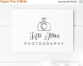 SALE ENDS SOON Whimsical Logo Shop Design, Camera Logo Design, Logo with Camera, Photography logos and Watermark Signature, Logo Camera Hear