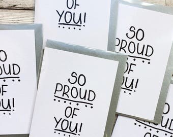 So proud card, so proud of you exams, well done card, proud love card, achievement card, pass exams card, graduation well done, good luck