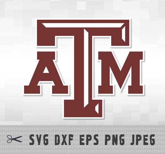 Texas A&M ATM Aggies University SVG PnG DXF Logo Cut File