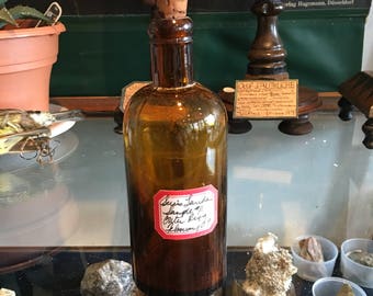 Antique medical bottle with Cork