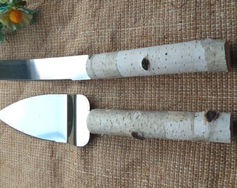 Wedding knife set,cake knife set,cake serving set,wedding cake server,wedding cake knife,rustic wedding,personalized server,wedding gift