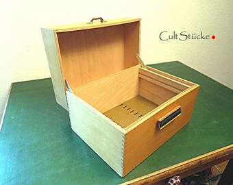 Vintage 60s big filing cabinet wood