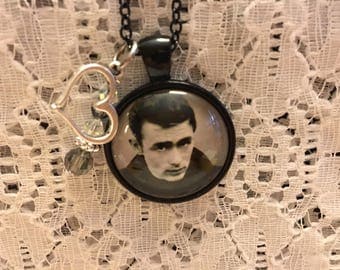 James Dean Charm Necklace/James Dean Jewelry/James Dean Fan Gift/James Dean/James Dean Pendant
