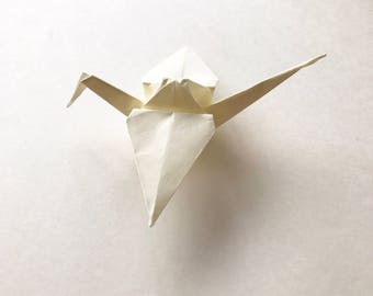 4 High Quality Paper Crane (cream)