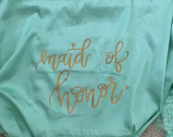 Iron-on vinyl, bride, maid if honor, bridesmaid, bridal party